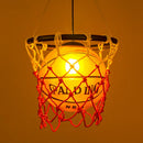 Axyaa Industrial Vintage Glass Chandelier for Kitchen Restaurant Retro Loft Style