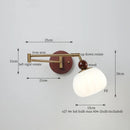 Axyaa Creamy Iron LED Wall Lamp Bedroom Living Room Bathroom Mirror Stair Light