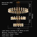 Axyaa Crystal Metal LED Pendant Light for Vintage Living Room Atmosphere