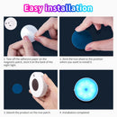 Axyaa Rechargeable RGB Motion Sensor Night Light for Kitchen Closet Staircase Wardrobe