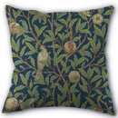 Axyaa Peach Leather Velvet Pillow Case Set - William Morris Design
