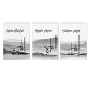 Axyaa Abstract Allahu Akbar Canvas Print Wall Art for Living Room