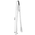 Axyaa Stainless Steel BBQ Tongs with Long Handle and Non-Slip Grip