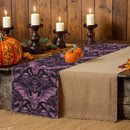 Axyaa Halloween Skull Abstract Pattern Table Runner