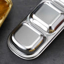 Axyaa Stainless Steel Dipping Sauce Bowls BBQ Vinegar Plates Kitchen Tableware