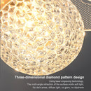 Axyaa Nordic Crystal LED Ceiling Lamp - Modern Indoor Lighting for Home