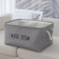 Axyaa Foldable Home Storage Basket for Clothes, Toys & Snacks with Handle