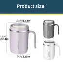 Axyaa Large Capacity Coffee Mug with Handle Stainless Steel Cup