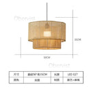Axyaa Handmade Hemp Rope Chandelier, Vintage LED Pendant Lights for Dining Room