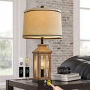 Axyaa Retro Linen Desk Lamp | Nordic Style LED Desk Light for Home Decor