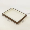 Axyaa Velvet Jewelry Organizer Trays for Drawer - Stackable Ring Earring Storage