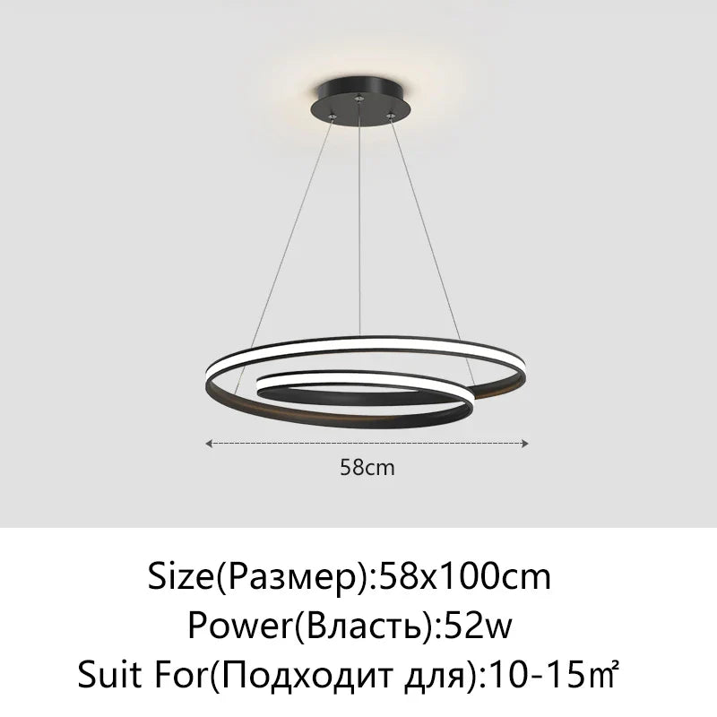 Axyaa Circular White LED Pendant Lamp for Home, Living Room, Dining Room, Bedroom