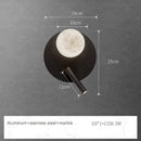 Axyaa Marble Spotlight Wall Lamp - Nordic Italian Minimalist Bedroom Desk Light