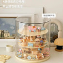 Axyaa Doll Storage Display Rack: Dustproof 360° Rotation Showcase for Action Figures