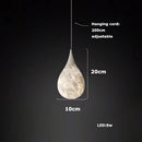 Axyaa Marble Art LED Chandelier - Luxury Dining Room Ceiling Lighting