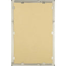 Axyaa Brushed Nickel Silver Metal Frame Vanity Wall Mirror 33" Wide Beveled Glass