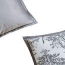 Axyaa Soft Jacquard Gray Pillow Cover 45x45 Nordic Style Cozy Decor Case