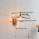 Axyaa Nordic Glass LED Wall Lamp for Home, Coffee Living Room & Bedroom Decor