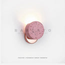 Axyaa LED Terrazzo G4 Wall Lamp in Pink for Bedroom and Living Room Decor