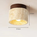 Axyaa Yellow Marble LED Ceiling Chandelier for Hotel Lobby, Restaurant, and Bedroom
