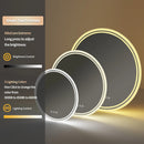 Axyaa LED Round Bathroom Mirror 600/800mm Dimmable Backlit Lighted Anti-fog Vanity Makeup Mirror