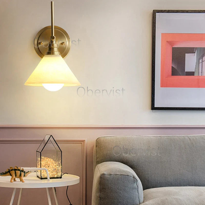Copper Modern Wall Lamp Sconce Axyaa Home Lighting