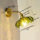 Axyaa Nordic Modern LED Wall Lights Copper Glass Pull Chain Switch Home Decor