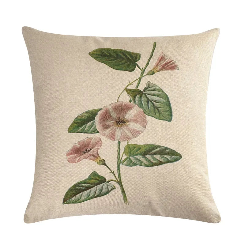 Axyaa Nordic Printed Cotton Linen Pillowcase for Home Office Decor 45*45cm