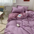 Axyaa Cute Bear & Sheep Embroidery Bedding Set | Soft Skin-Friendly Duvet Cover Set