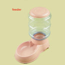 Axyaa Pet Feeder Waterer Combo Large Capacity Dispenser Dog Cat Plastic Bowl