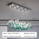 Axyaa Modern Luxury Glass Stone Chandeliers Pendant Lights for Dining Room Art Decor