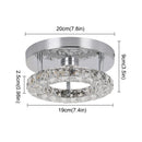 Axyaa Crystal LED Ceiling Chandelier for Modern Home Decor Lighting