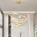 Axyaa Modern LED Chandelier Pendant Light for Dining Room and Living Room