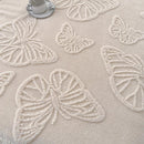 Axyaa Butterfly Jacquard Fleece Blanket: Luxurious 3D Butterfly Design, Thick & Warm for Bed Sofa