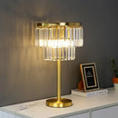 Axyaa Crystal Floor Lamp: Retro American Design for Living Room, Bedroom, Study.