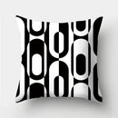 Axyaa Geometric Print Polyester Sofa Cushion Covers Home Decor Pillowcase