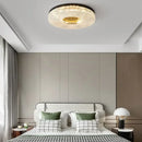 Axyaa Acrylic Round LED Ceiling Light Fixture for Bedroom Living Room Balcony