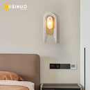 Axyaa Marble Wall Light: Luxury Frosted G9 Copper Gold Sconce for Bedroom & Hotel