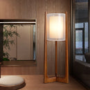 Axyaa Triangle Wood Stand Japanese Floor Lamp for Stylish Home Décor