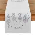 Axyaa Swan Ballet Girl Table Runner for Dining Room Decors