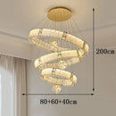 Axyaa Crystal Chandelier Pendant Light for Living Room and Bedroom