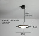 Axyaa UFO Design White Acrylic Chandelier for Home Decor and Lighting Fixtures