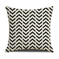Axyaa Geometric Cotton Linen Cushion Cover - Decorative Sofa Throw Pillow Cover