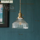 Axyaa Multi-Color Glass Pendant Light: 23 Shapes Hanging Lamp for Kitchen & Dining