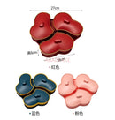 Axyaa Heart-Shaped Divided Nut Snack Plate for Living Room Tea Table