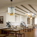 Axyaa Murano Retro Designer Chandelier - Antique-Style for Restaurant, Bedroom, Clubhouse