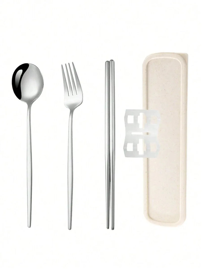 Axyaa Stainless Steel Cutlery Set with Storage Box - 3 Pieces