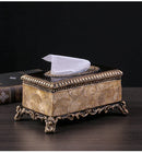 Luxury European Resin Tissue Box Paper Rack Organizer by Axyaa