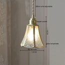 Axyaa Copper Glass LED Pendant Lights: Vintage Nordic Style Hanging Lamp