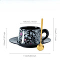 Axyaa French Medieval Ceramic Coffee Cup & Saucer Set